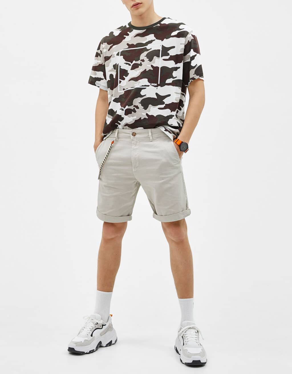 Drawstring Waist Jersey Shorts