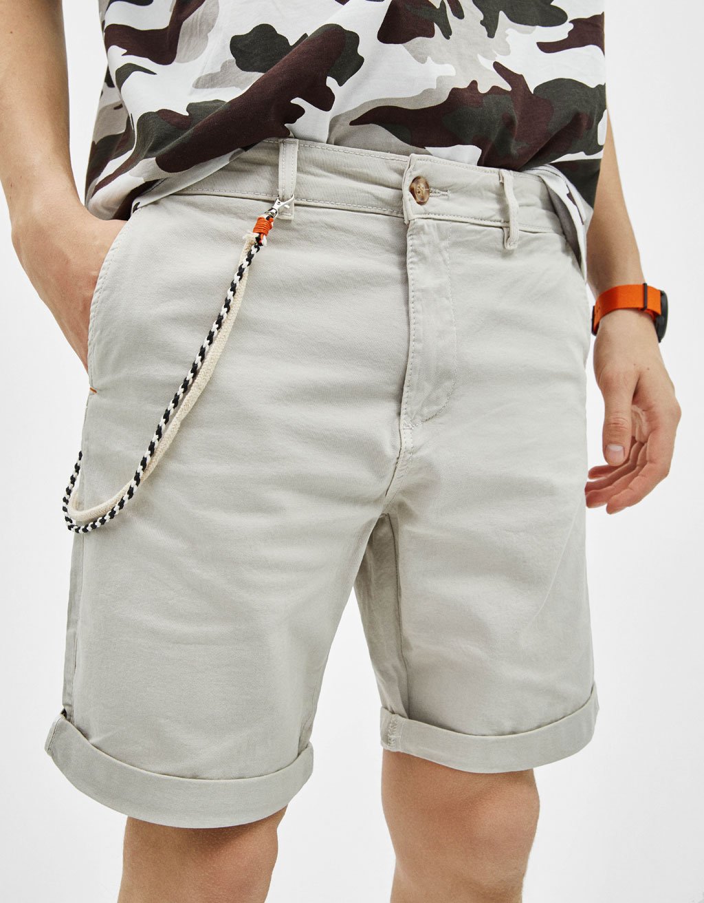 Drawstring Waist Jersey Shorts - Image 3