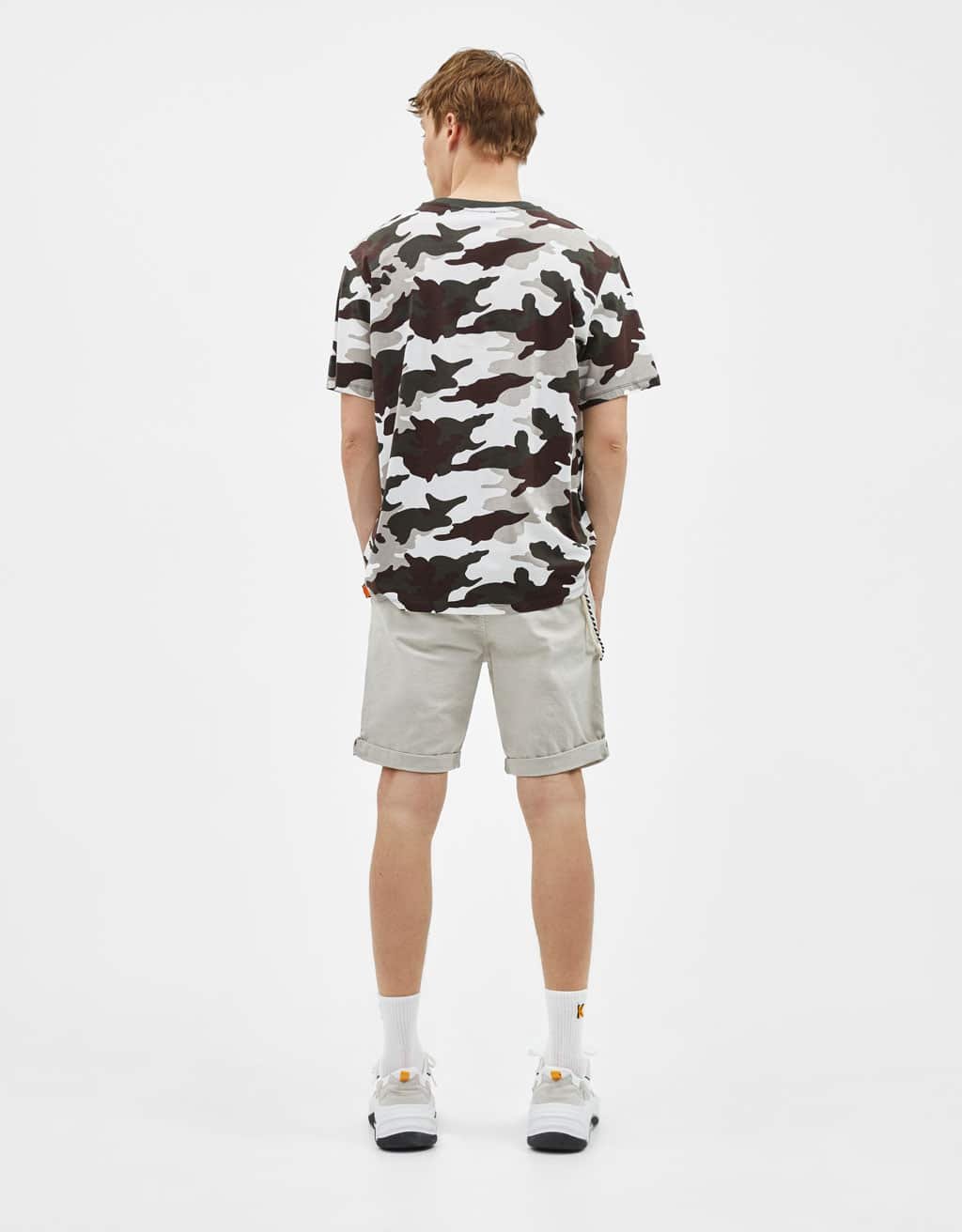 Drawstring Waist Jersey Shorts - Image 2